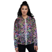 Mandala Flowers Unisex Bomber Jacket - CreLESAtive™