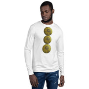 Mandala Gold Circle Long Sleeve Fitted Crew - CreLESAtive™