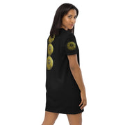 Mandala Gold Circle Organic cotton t-shirt dress - CreLESAtive™