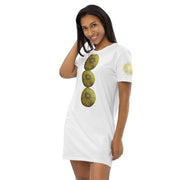 Mandala Gold Circle Organic cotton t-shirt dress - CreLESAtive™