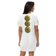 Mandala Gold Circle Organic cotton t-shirt dress - CreLESAtive™