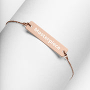 Masterpiece Engraved Silver Bar Chain Bracelet - CreLESAtive™