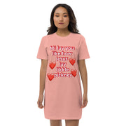 Mi luv you like how Jesus luv likkle pickney Organic cotton t-shirt dress - CreLESAtive™
