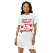 Mi luv you like how Jesus luv likkle pickney Organic cotton t-shirt dress - CreLESAtive™