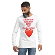 Mi luv you like how Jesus luv likkle pickney Unisex Long Sleeve Tee - CreLESAtive™