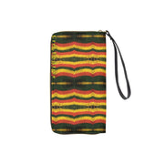 Rasta Crochet Long Wallet With Black Hand Strap - CreLESAtive™