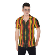 Rasta Crochet Print Men's Shirt - CreLESAtive™