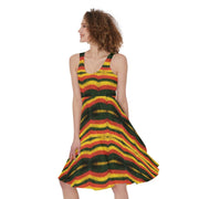 Rasta Crochet Print Women's Dress - CreLESAtive™