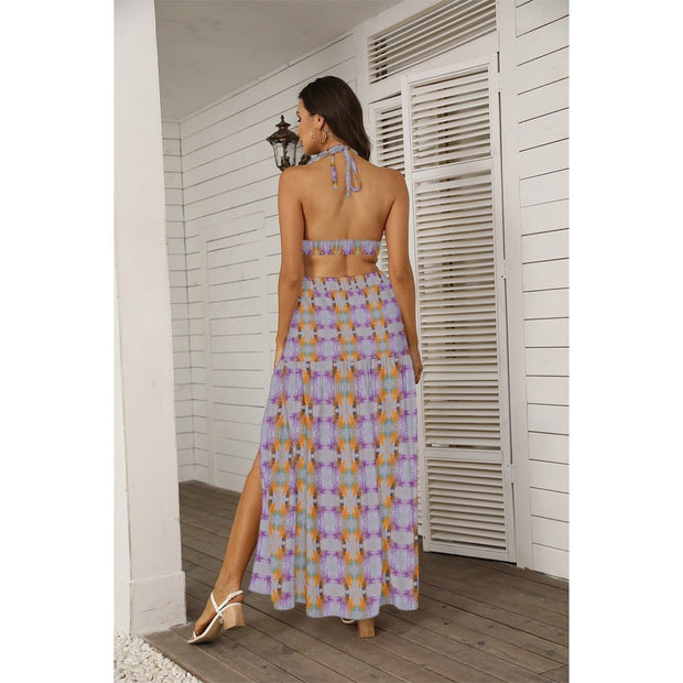 Taheem's Abstract Women's Tie Back Wrap Dress - CreLESAtive™