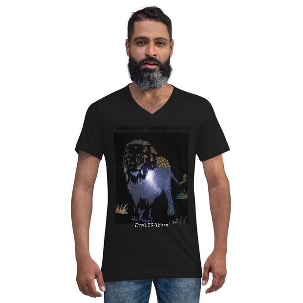 Unisex Short Sleeve V-Neck T-Shirt - CreLESAtive™