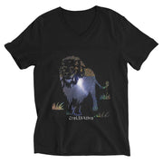 Unisex Short Sleeve V-Neck T-Shirt - CreLESAtive™