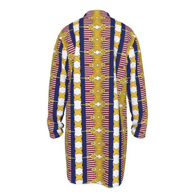 US Eagle All-Over Print Men's Stand-up Collar Long Shirt - CreLESAtive™