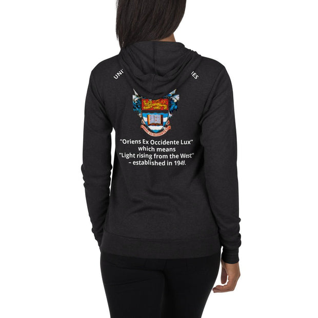 UWI Unisex zip hoodie - CreLESAtive™