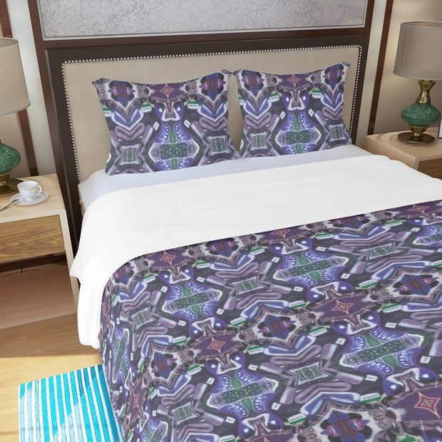 Zion Track Star Three Piece Duvet Cover Set - CreLESAtive™